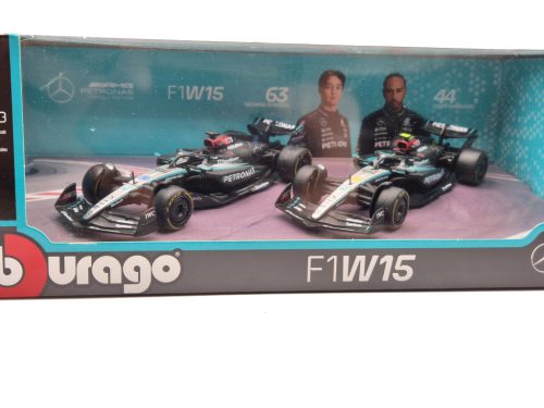 Mercedes W15 F1 set (2024) - #44 Lewis Hamilton - #63 George Russell - Bburago - 1:43