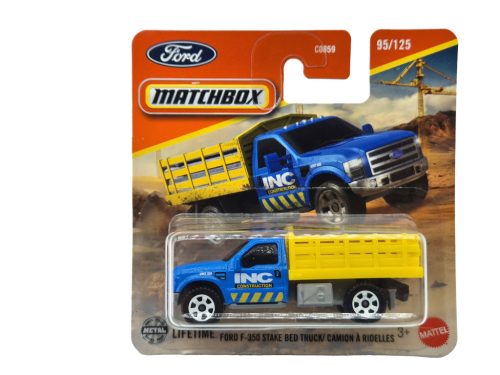 Ford F-350 Stake Bed Truck - 95/125 - v blistri - Matchbox - 1:64