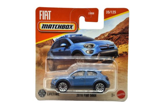 Fiat 500X (2016) - 35/125 - v blistri - Matchbox - 1:64