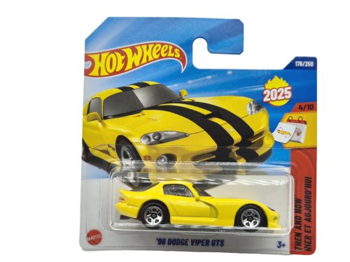 Hot Wheels '96 Dodge Viper GTS - žltý - Then and Now 4/10 - 176/250 - Hot Wheels - 1:64