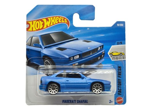 Hot Wheels Maserati Shamal - modrá - Factory Fresh 2/5 - 16/250 - Hot Wheels - 1:64