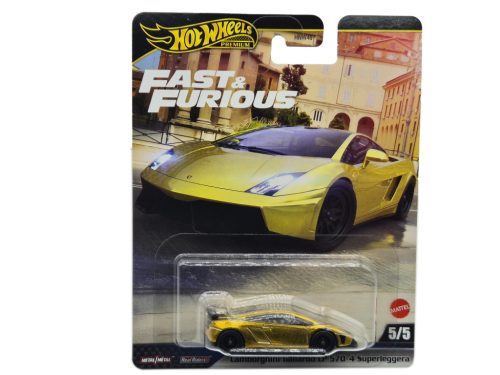 Hot Wheels Premium Fast and Furious - Halálos iramban 5/5 - Lamborghini Gallardo LP 570-4 Superleggera - Hot Wheels - 1:64