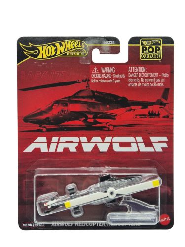 Hot Wheels Premium - Pop Culture - Airwolf - Helicopter - Hot Wheels - 1:64