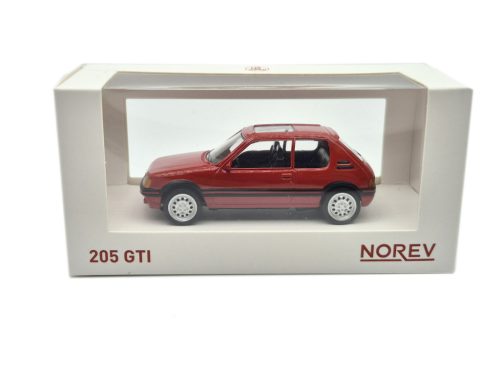 Peugeot 205 GTI 1.6 (1984) – červený – Norev – 1:43