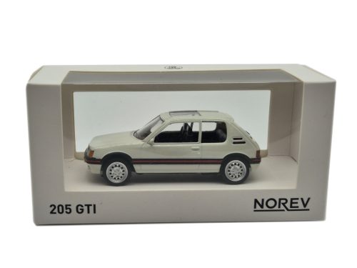 Peugeot 205 GTI 1.6 (1986) – biely – Norev – 1:43