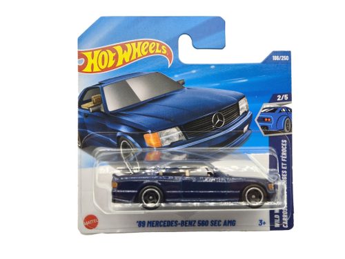 Hot Wheels '89 Mercedes - Benz 560 SEC AMG - modrá - Wild Widebody 2/5 - 186/250 - Hot Wheels - 1:64