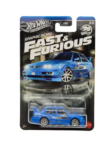 Hot Wheels Graphic Remix - Fast and Furious - 2 Fast 2 Furious 3/5 - VW Volkswagen Jetta MK3 - Hot Wheels - 1:64