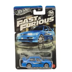   Hot Wheels Graphic Remix - Fast & Furious 3/5 - VW Volkswagen Jetta MK3 - Hot Wheels - 1:64 model auta - s poškodeným obalom 