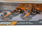 McLaren MCL38 F1 set (2024) – #4 Lando Norris – #81 Oscar Piastri – Bburago – 1:43