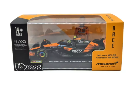 McLaren MCL39 F1 #4 (2025) – Lando Norris – S JAZDCOM – Bburago – 1:43