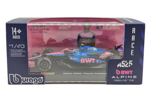 Alpine A525 F1 #43 (2025) – Franco Colapinto – S JAZDCOM – Bburago – 1:43