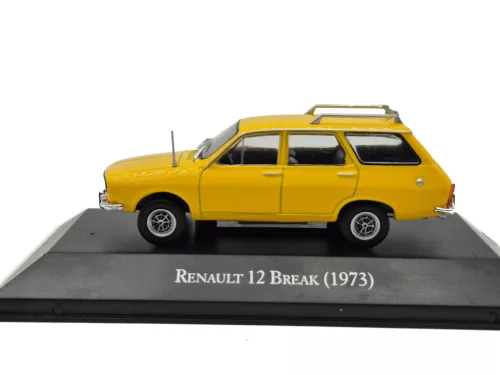 Renault R12 Break SW / Dacia (1973) – žltá – Edicola – 1:43
