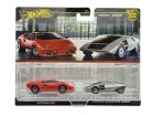 Hot Wheels Premium - Duo Pack - Lamborghini Countach LP5000 QV - Lancia Stratos Zero - Hot Wheels - 1:64