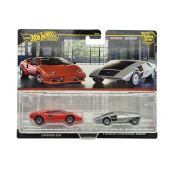   Hot Wheels Premium - Duo Pack - Lamborghini Countach LP5000 QV - Lancia Stratos Zero - Hot Wheels - 1:64