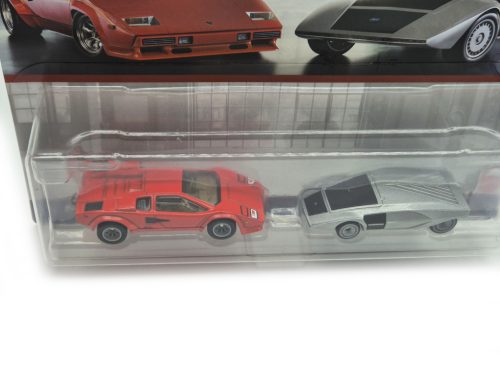 Hot Wheels Premium - Duo Pack - Lamborghini Countach LP5000 QV - Lancia Stratos Zero - Hot Wheels - 1:64