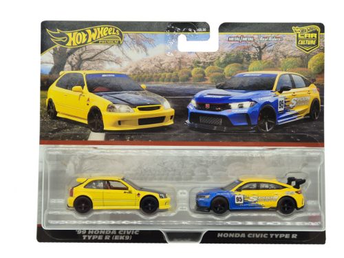 Hot Wheels Premium - Duo Pack - Honda Civic Type R (EK9) '99 - Honda Civic Type R - Hot Wheels - 1:64