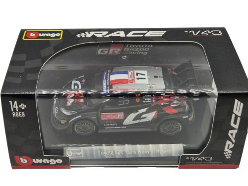Toyota Yaris GR Rally1 – Gazoo Racing WRT (2024) – #17 – Sébastien Ogier – Vincent Landais – Bburago – 1:43 1/43 model auta