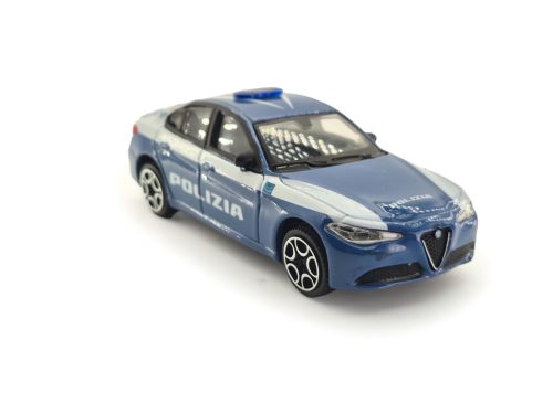Alfa Romeo Giulia Polizia (2016) - policajné vozidlo - Bburago - 1:43 1/43 model auta 