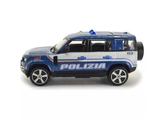 Land Rover New Defender 110 Polizia (2022) - policajné vozidlo - Bburago - 1:43 1/43 model auta 