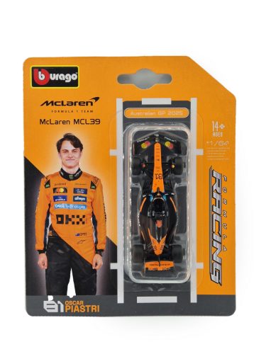 McLaren MCL39 F1 #81 (2025) - Oscar Piastri - Bburago - 1:64 1/64 model auta 
