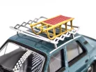 Skoda 120L (1984) - so strešným nosičom a sánkami - tyrkysová - Abrex - model auta 1:43