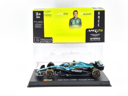 Aston Martin AMR25 F1 #14 (2025) - Fernando Alonso - S JAZDCOM - Bburago - model auta 1:43 1/43