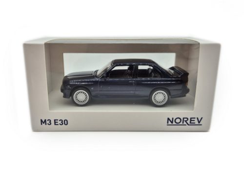 BMW E30 M3 (1986) - modrá - Norev - model auta 1:43 