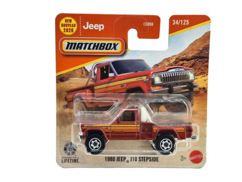 Jeep J10 Stepside (1980) - 34/125 - Matchbox - 1:64 model auta