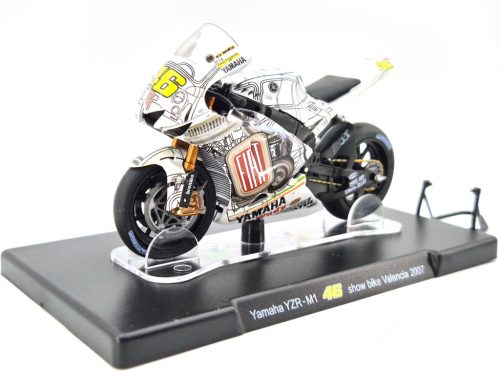 MotoGP - Yamaha YZR-M1 #46 (2007) show bike Valencia - Valentino Rossi - Edicola - 1:18 model motocykla