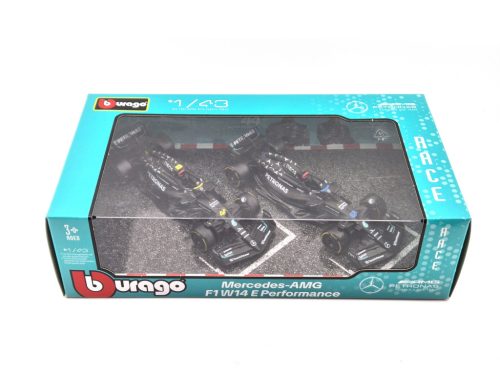 Mercedes W14 F1 set (2023) - #44 Lewis Hamilton - #63 George Russell - Bburago - 1:43 model auta