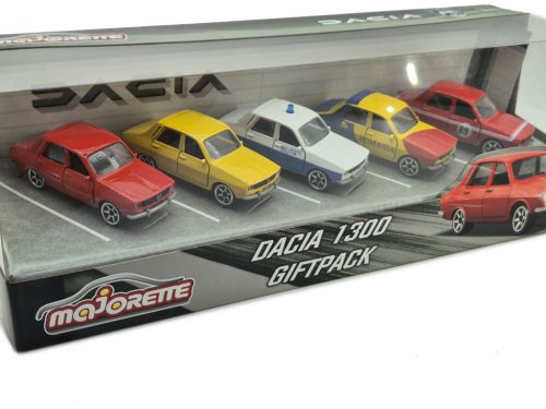 Dacia 1300 - 5-dielna sada - Dacia 1300 giftpack - dioráma - Majorette - 1:64 model set
