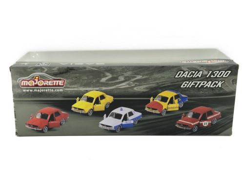 Dacia 1300 - 5-dielna sada - Dacia 1300 giftpack - dioráma - Majorette - 1:64 model set