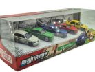 JDM Legends - 5-dielna sada - Honda Civic Type R (EK9) - Nissan Cefiro (A31) - Nissan Skyline GT-R (R34) - Toyota Supra JZA80 - Mitsubishi Lancer Evolution IX - Majorette - 1:64 model set