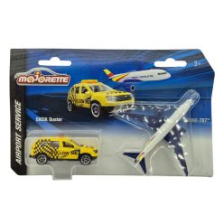   Dacia letiskový set - Dacia Duster & Boeing 787 - Majorette - 1:64 model set