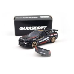   Nissan Skyline GT-R (R34) - GarasiDrift - Ziko Harnadi - Majorette - 1:64 model auta