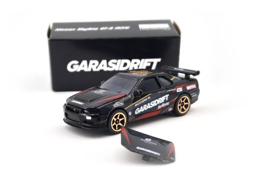 Nissan Skyline GT-R (R34) - GarasiDrift - Ziko Harnadi - Majorette - 1:64 model auta