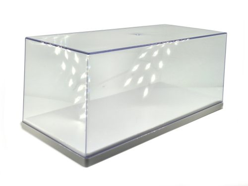 Vitrína / display pre model auta 1:24 (27 × 12,5 × 11 cm) - Triple9 - biely podstavec