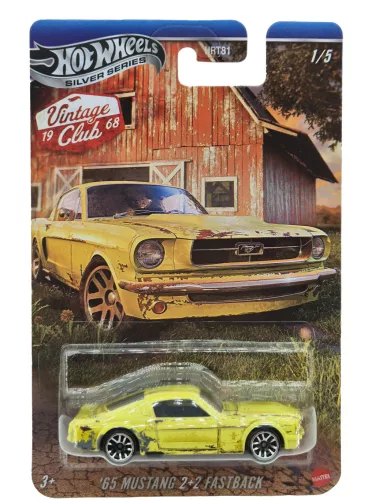 Hot Wheels Silver Series Vintage Club - Mustang 2+2 Fastback (1965) - Hot Wheels - 1:64 model auta