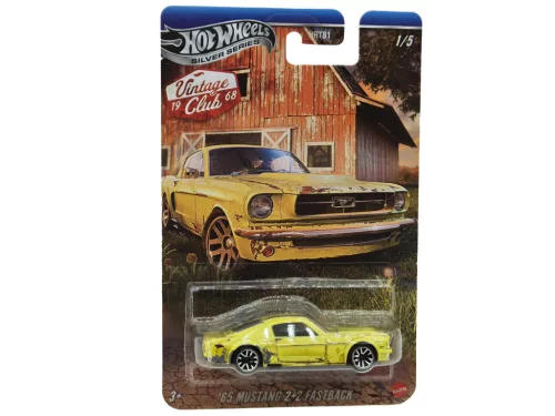 Hot Wheels Silver Series Vintage Club - Mustang 2+2 Fastback (1965) - Hot Wheels - 1:64 model auta