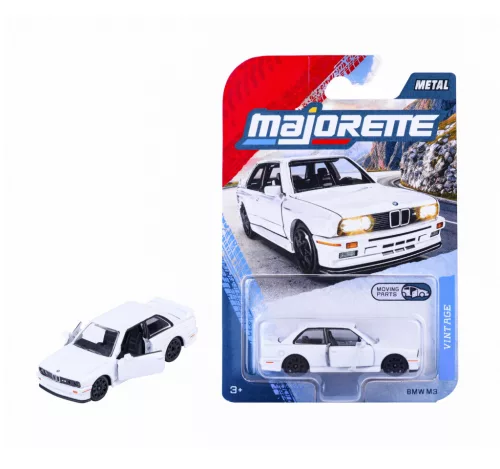 BMW E30 M3 - biela - Vintage Premium - Majorette - 1:64 model auta
