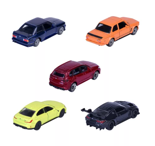 BMW 5-dielna sada / súprava - BMW G80 M3 - BMW X5M Competition - BMW E30 M3 - BMW G80 M3 - BMW G82 M4 GT3 Evo - Majorette - 1:64