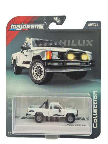 Toyota Hilux SR5 Pickup (1985) - biela - Majorette collection series 2026 /1 - Majorette - 1:64