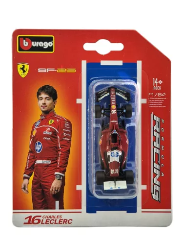 Ferrari SF-25 Team Scuderia F1 #16 (2025) - Charles Leclerc - Bburago - 1:64 model auta