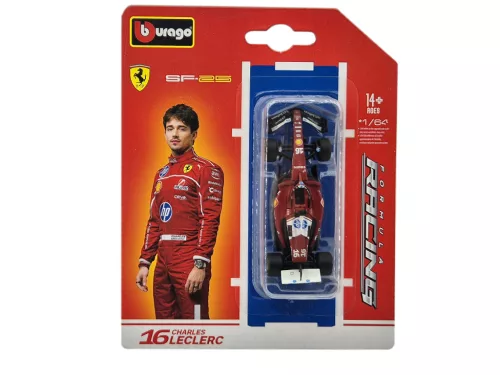 Ferrari SF-25 Team Scuderia F1 #16 (2025) - Charles Leclerc - Bburago - 1:64 model auta
