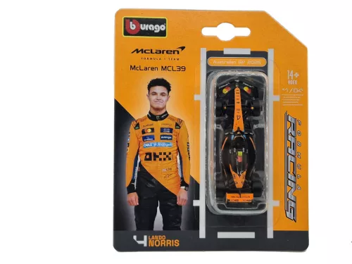 McLaren MCL39 F1 #4 (2025) - Lando Norris - Bburago - 1:64 model auta 