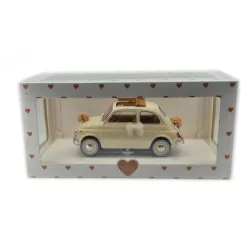   Fiat 500 L (1968) - svadobná edícia - svadobný darček - Norev - 1:18