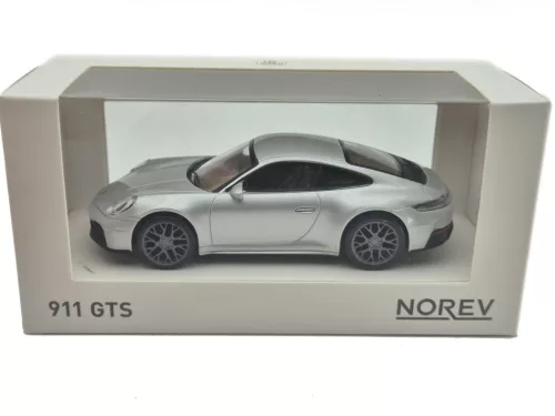 Porsche 911 992 GTS Coupe (2024) - strieborný - Norev - 1:43