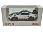 Porsche 911 992 GT3 RS Weissach Package coupe (2022) - biely - červený - Norev - 1:43