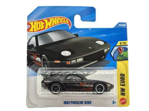 Hot Wheels Porsche 928S (1983) - čierny - HW Euro 8/10 - 171/250 - Hot Wheels - 1:64