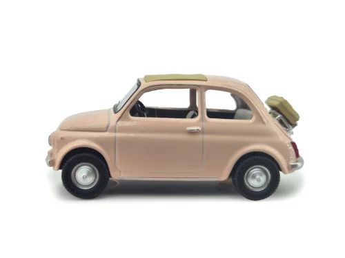 Fiat 500F (1950) - ružová - Norev - 1:43